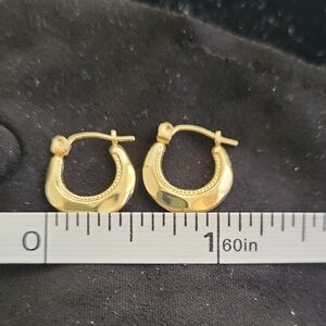 10kt Yellow Elegant Gold Hoop Earrings
